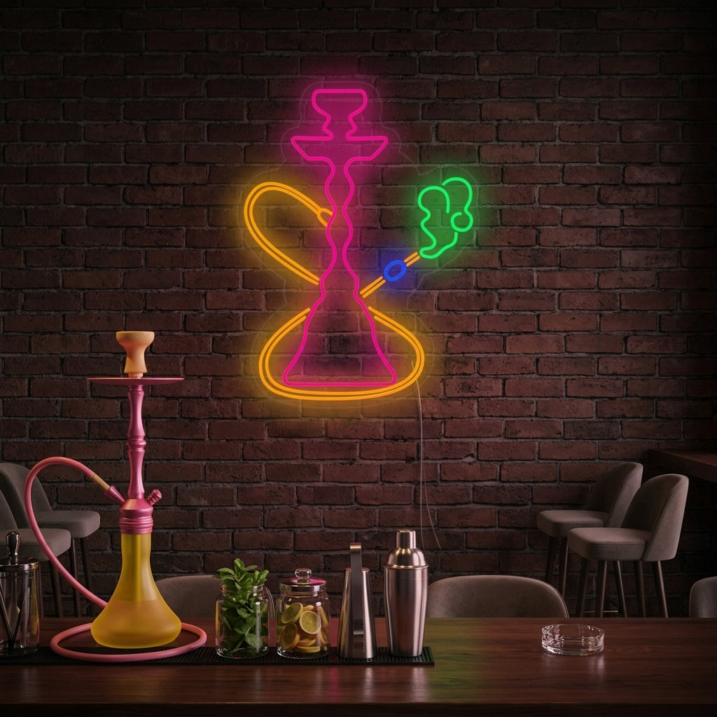 "Shisha-Vibes-Bar" Neonschrift