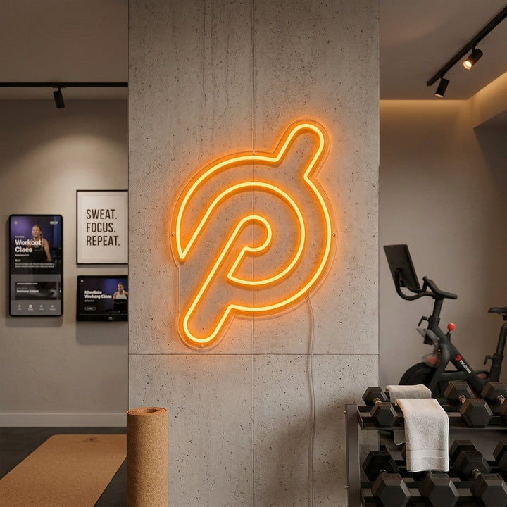 "Wanddekoration Im Fitnessstudio" Neonschrift, Gym Leuchtreklame, Homegym Deko