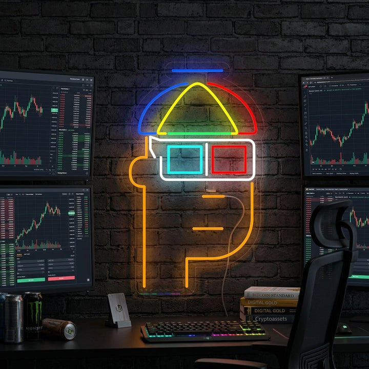 "NTD-Affe" Neonschrift