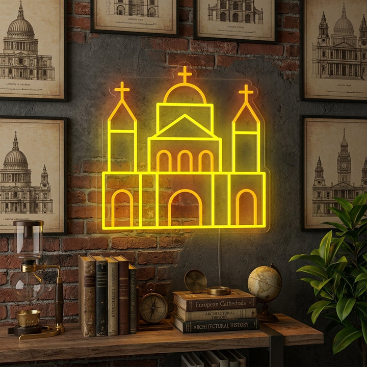 "St. Pauls Kathedrale In London" Neonschrift