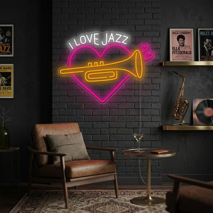 "Jazz Musik" Neonschild