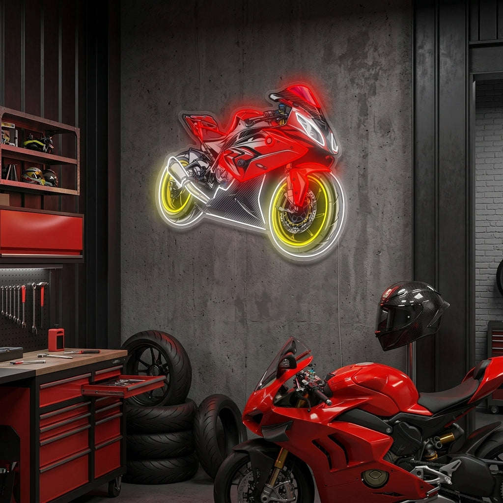 "Motorrad" Neonschild