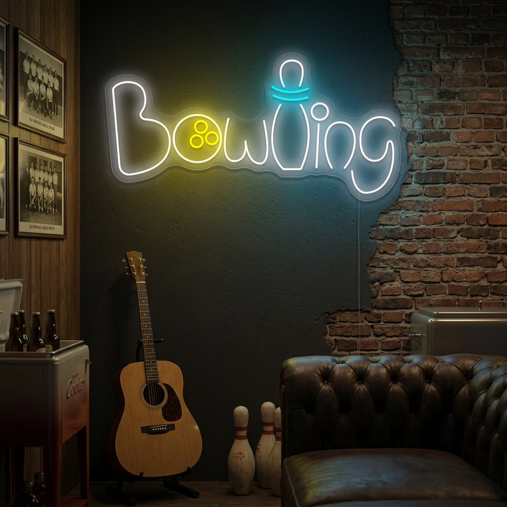 "Bowling" Neonschild