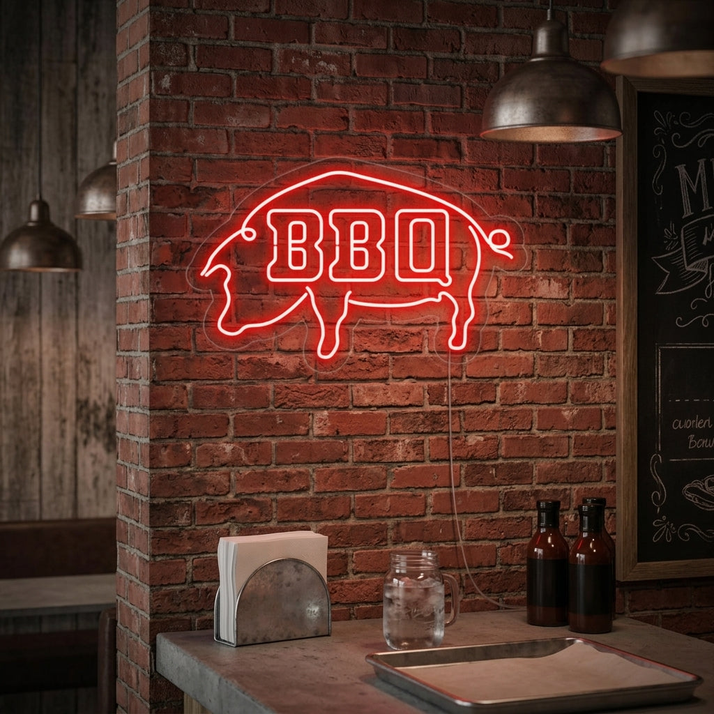 "BBQ" Neonschrift