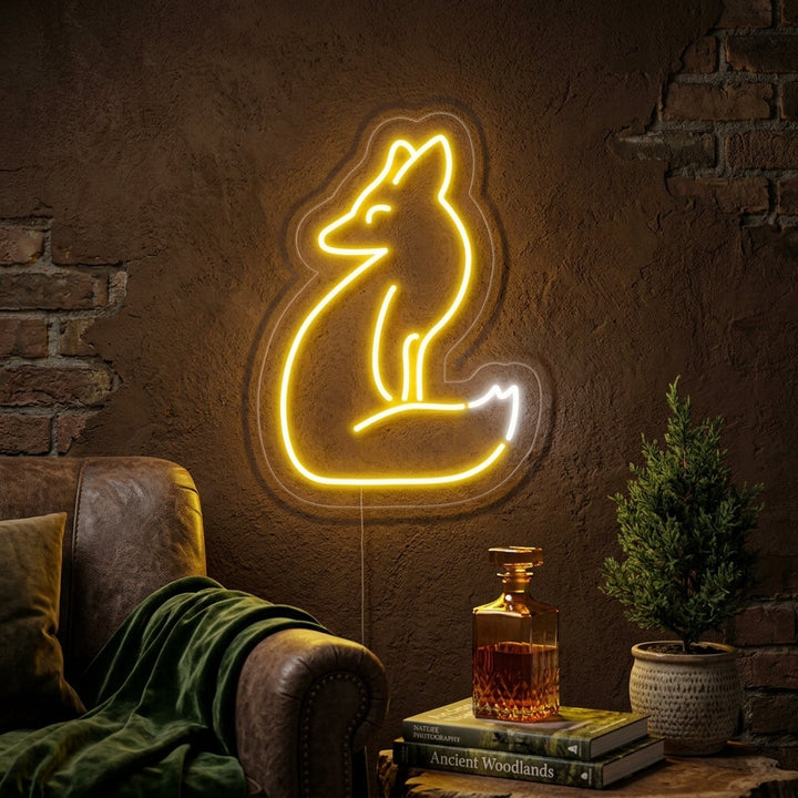 "Fuchs" Neonschrift