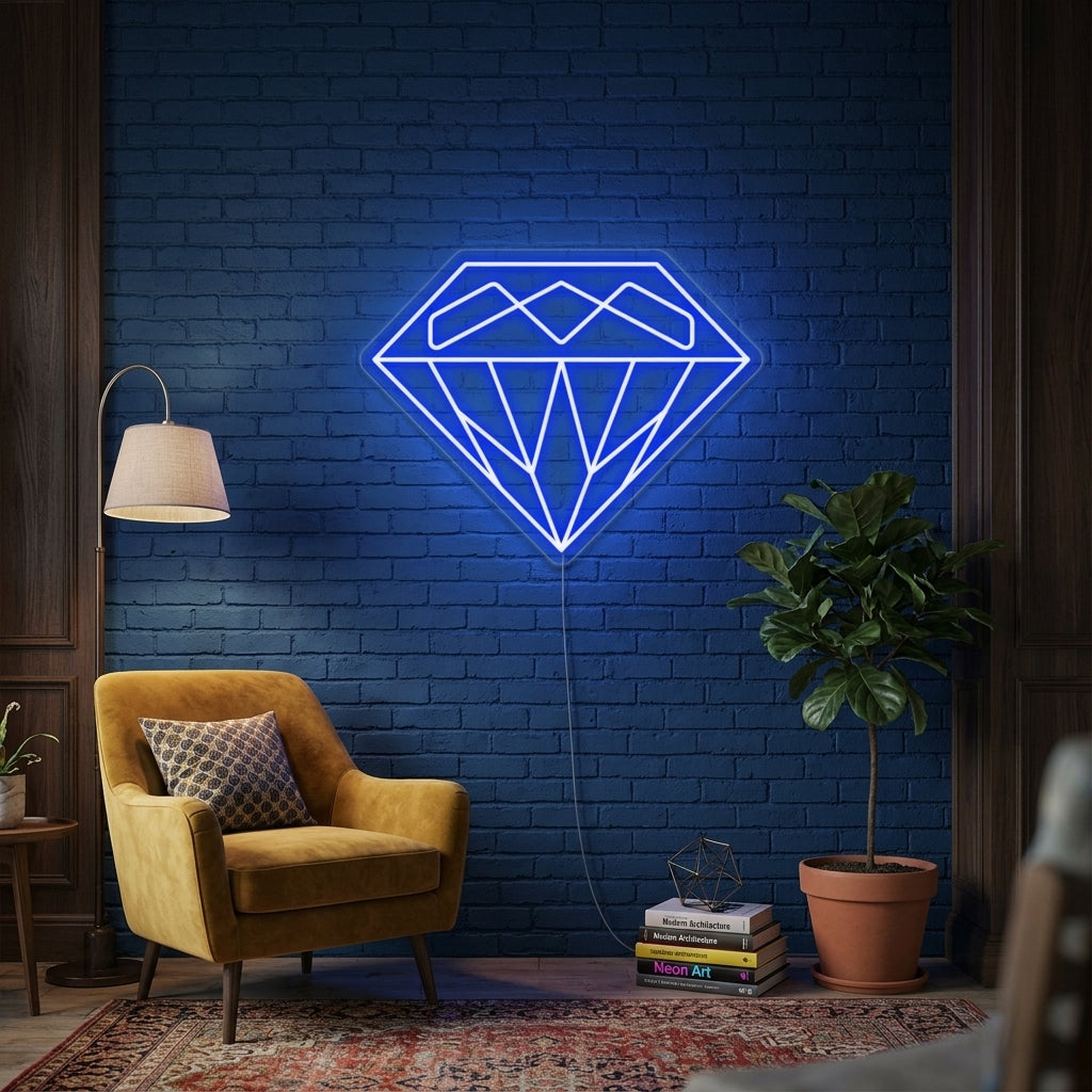 "Diamant" Neonschrift