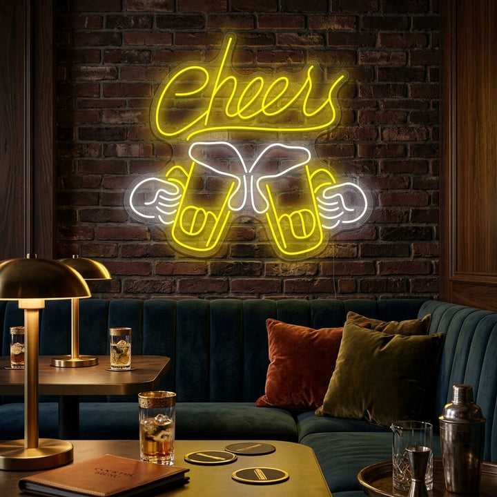 "Cheers" Neonschild