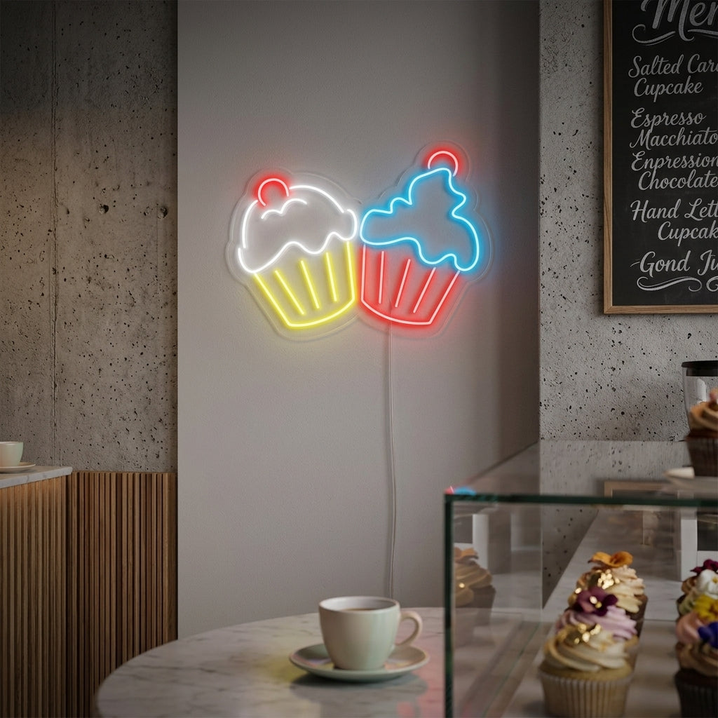 "Muffins" Neonschrift