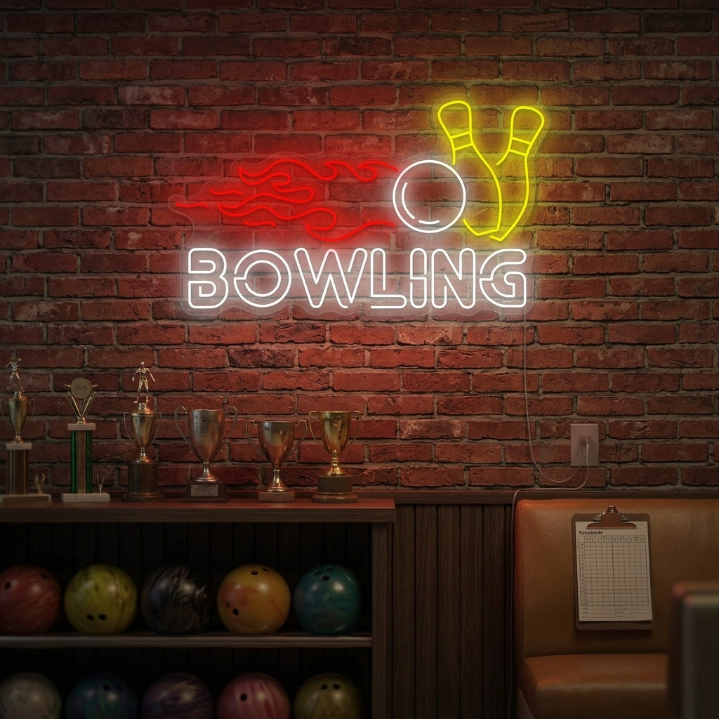 "Bowling" Neonschild