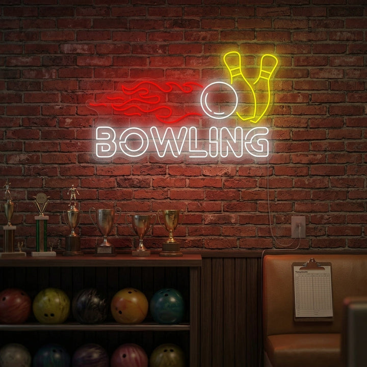 "Bowling" Neonschild