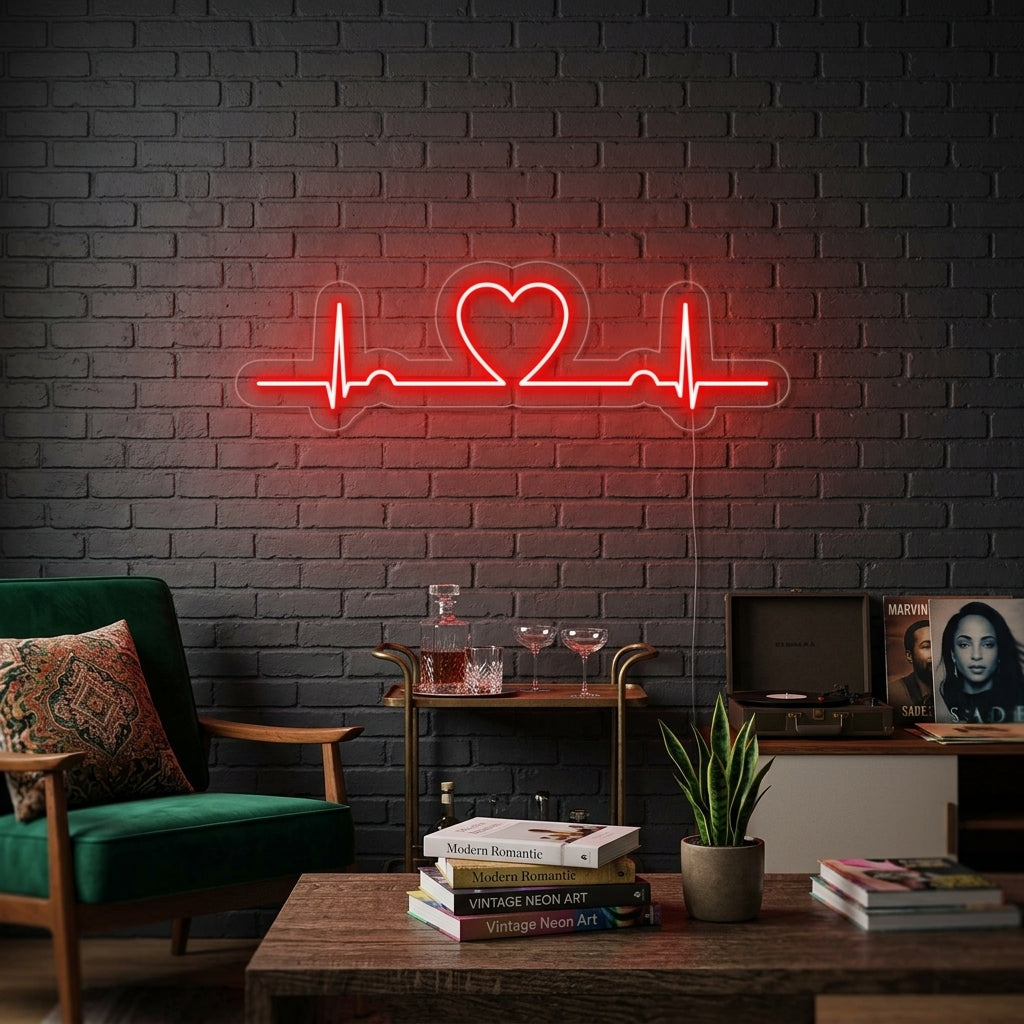 "Liebe Beat" Neonschrift