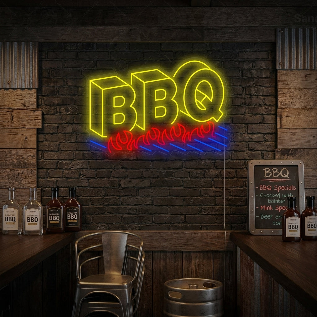 "BBQ-Logo" Neonschild