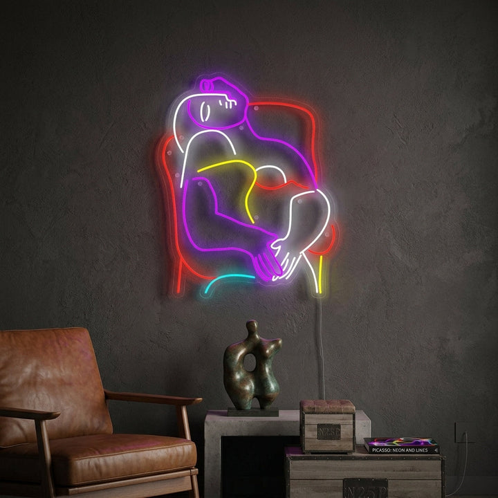"Der Traum Pablo Picasso" Neonschrift