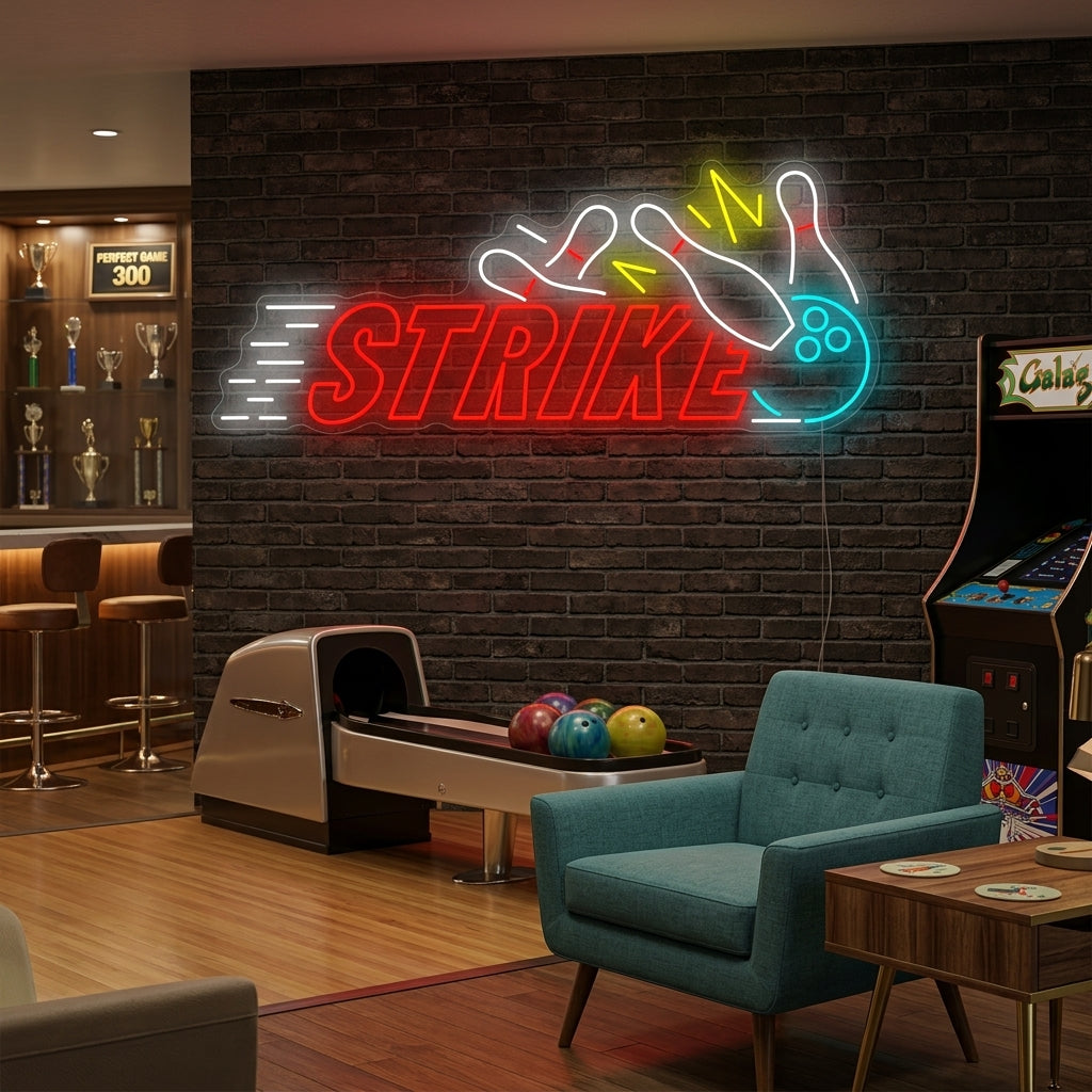 "Strike Bowling" Neonschild