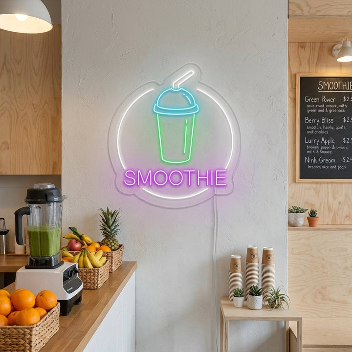 "Smoothie" Neonschrift