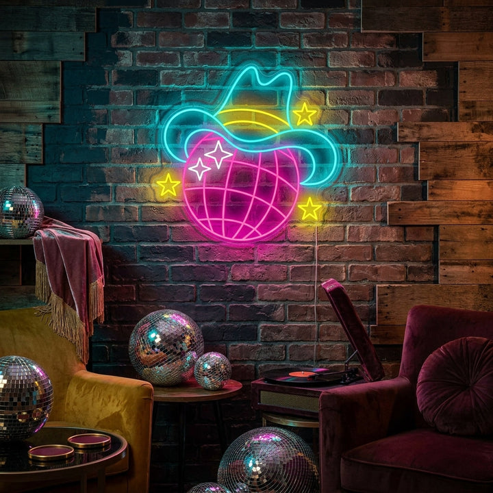 "Disco-Ball" Neonschild