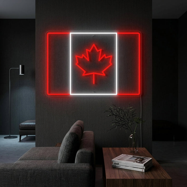 "Flagge Von Kanada" Neonschrift