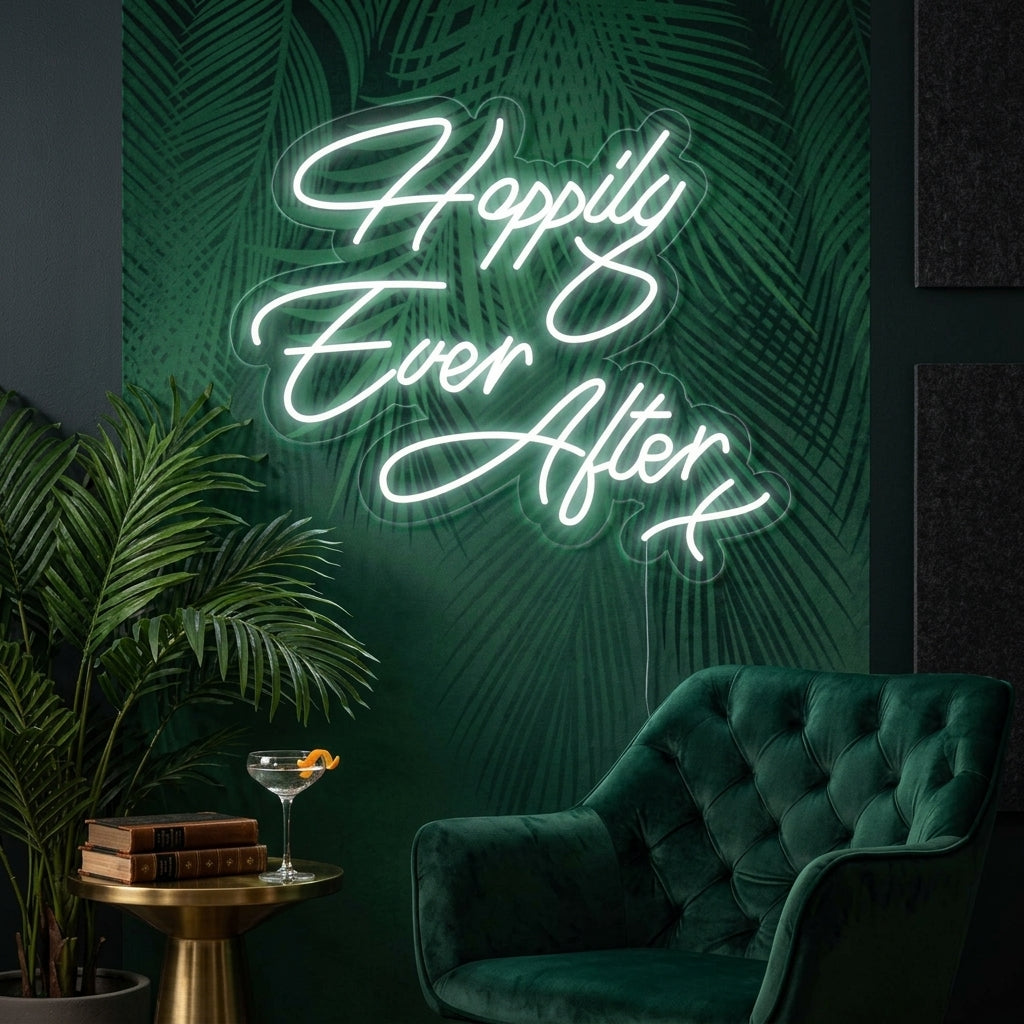 "Happy Ever After" Neonschrift
