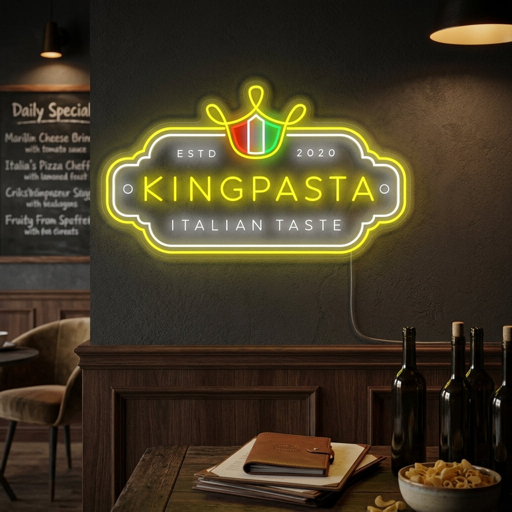 "King Pasta" Neonschild