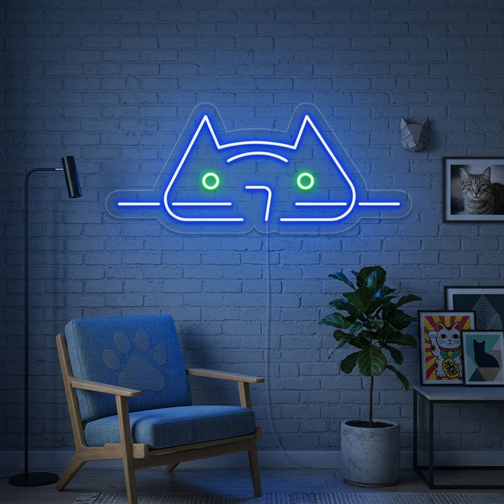 "Coole Katze" Neonschrift