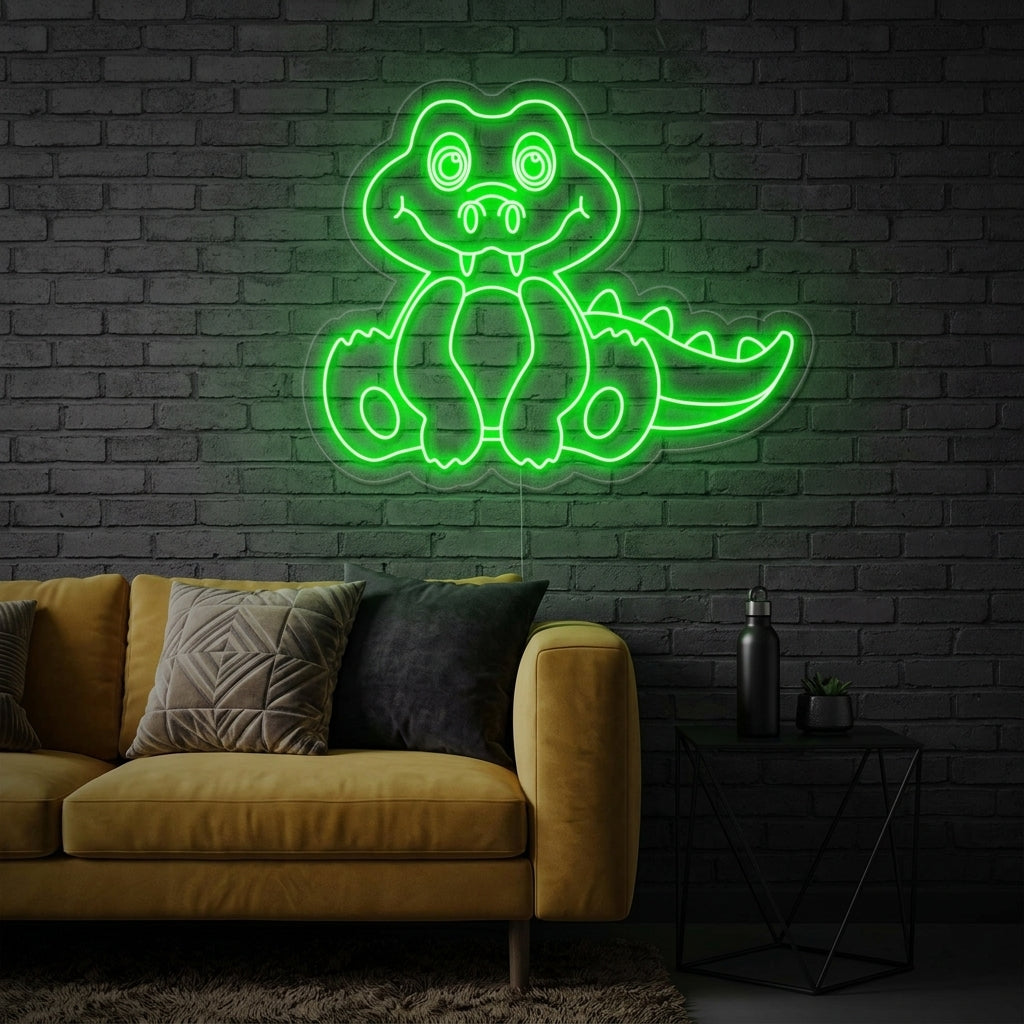 "Alligator" Neonschrift