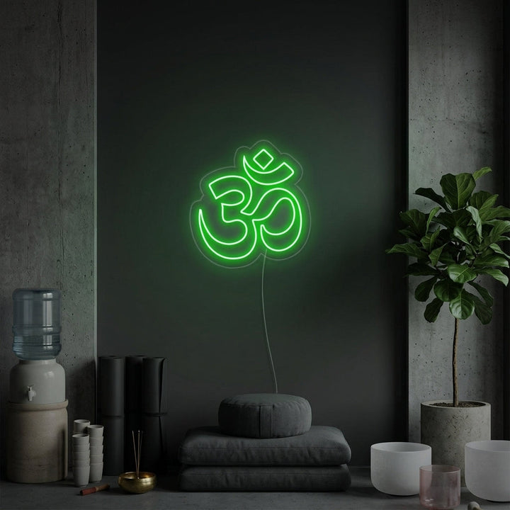 "Om Yoga, Yoga Dekoration, Yoga Wandkunst" Neonschrift