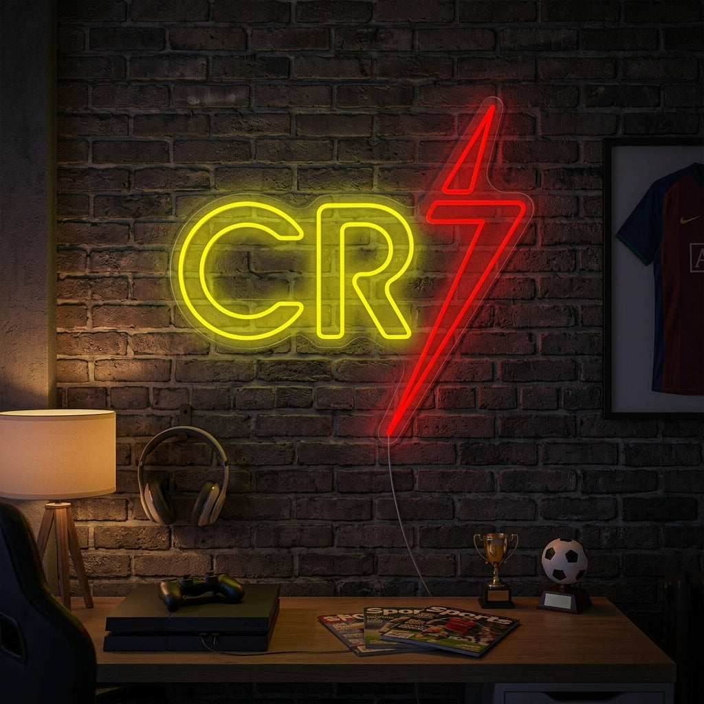 "Cr7" Neonschild