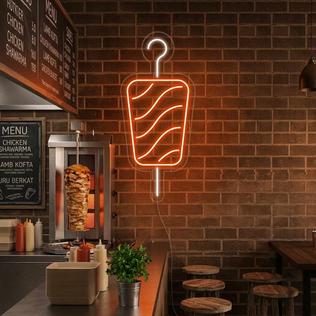 "Kebab" Neonschrift