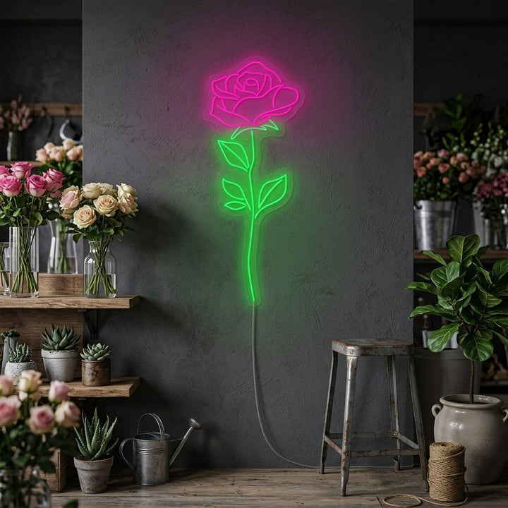 "Rosa Rose" Neonschild