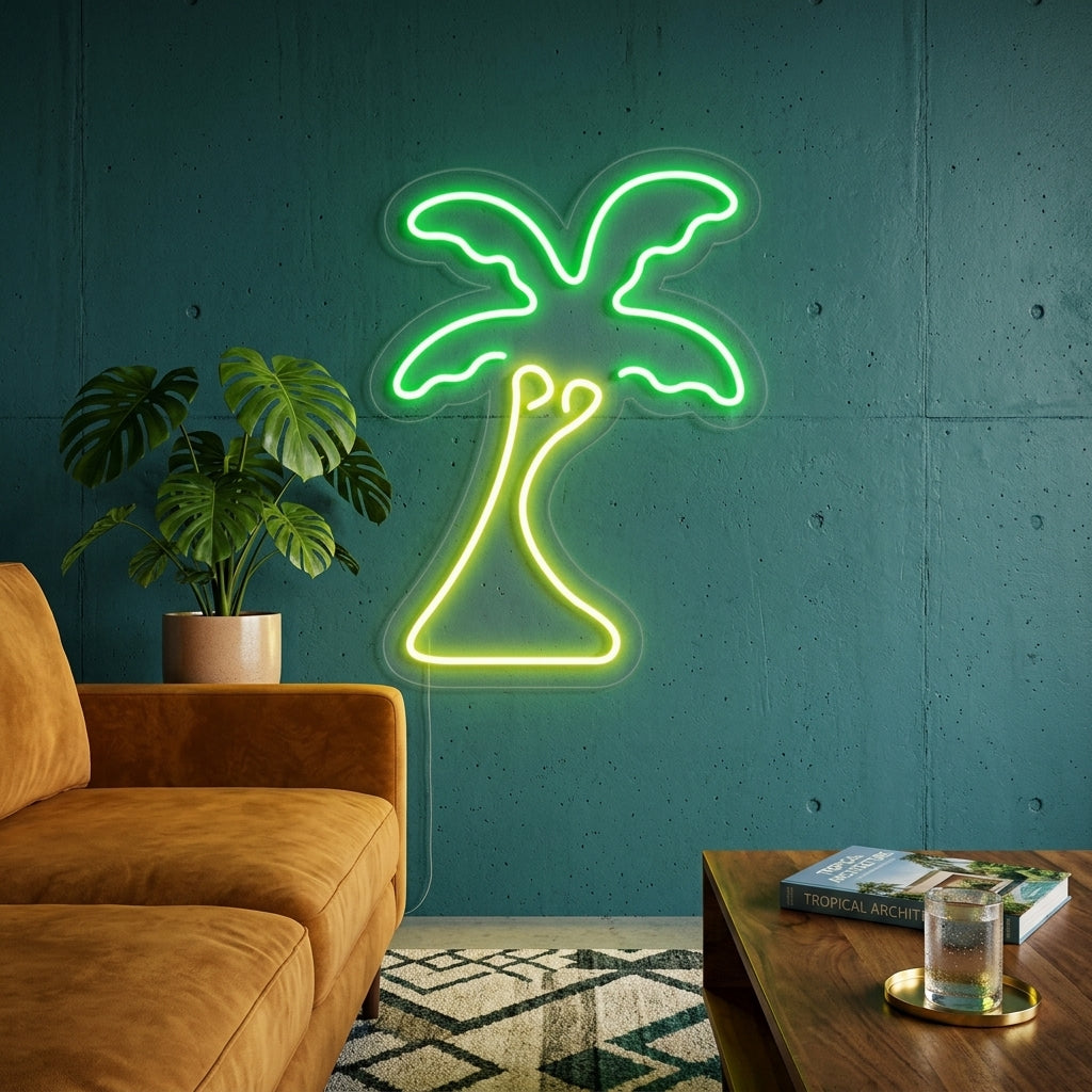 "Palmenbaum" Neonschrift