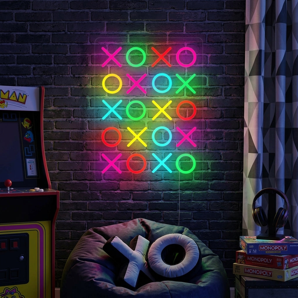 "Love You Lots XOXO" Neonschrift