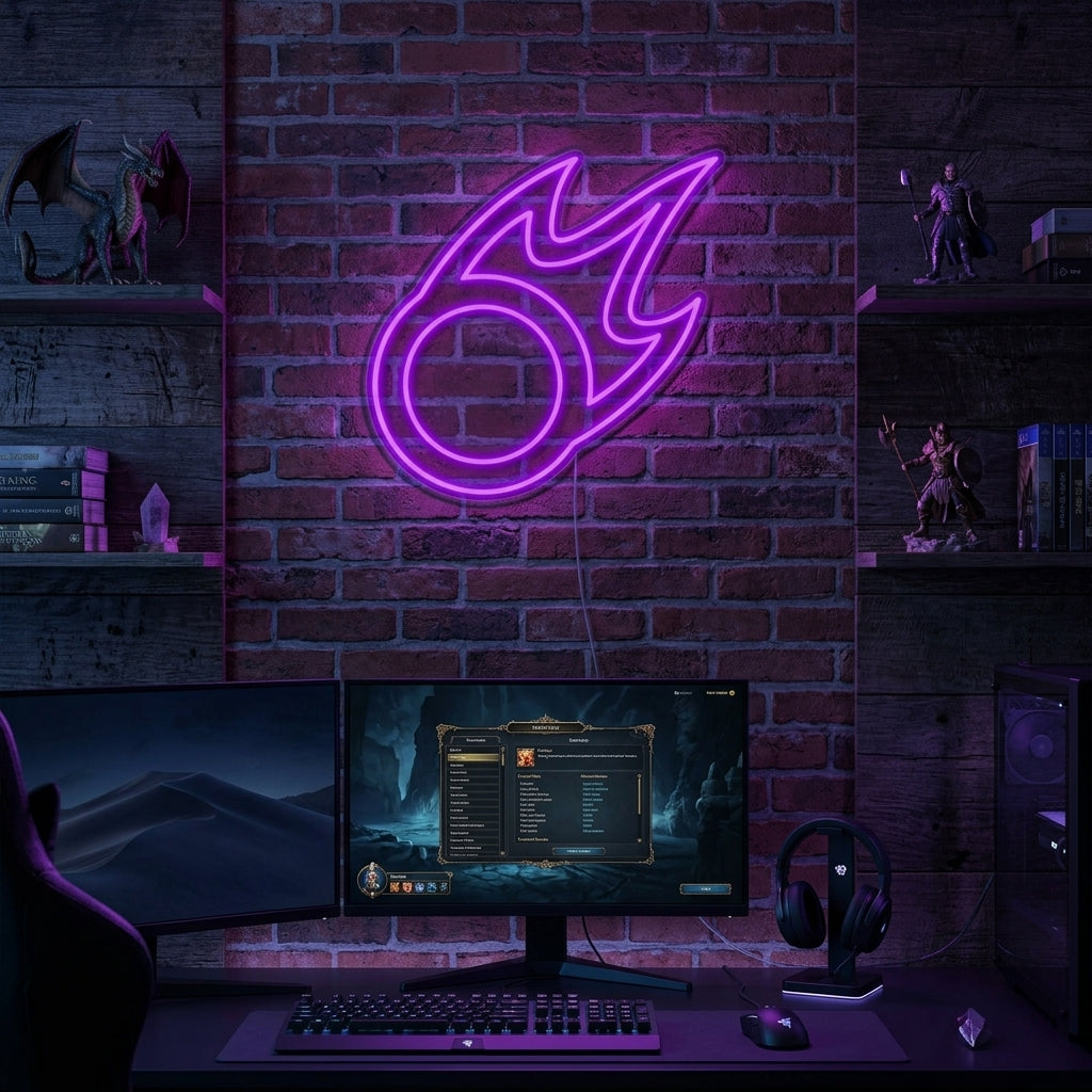 "FF XIV" Neonschrift