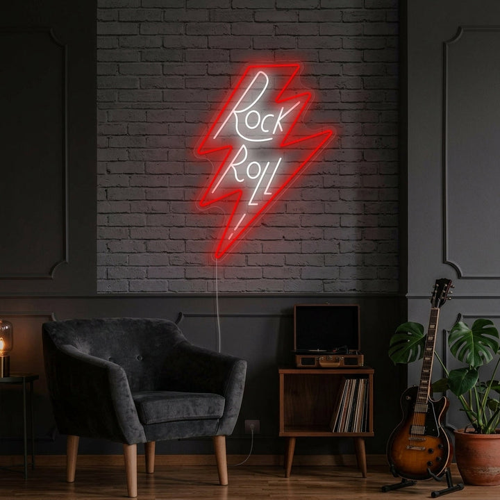 "Rock Roll" Neonschild