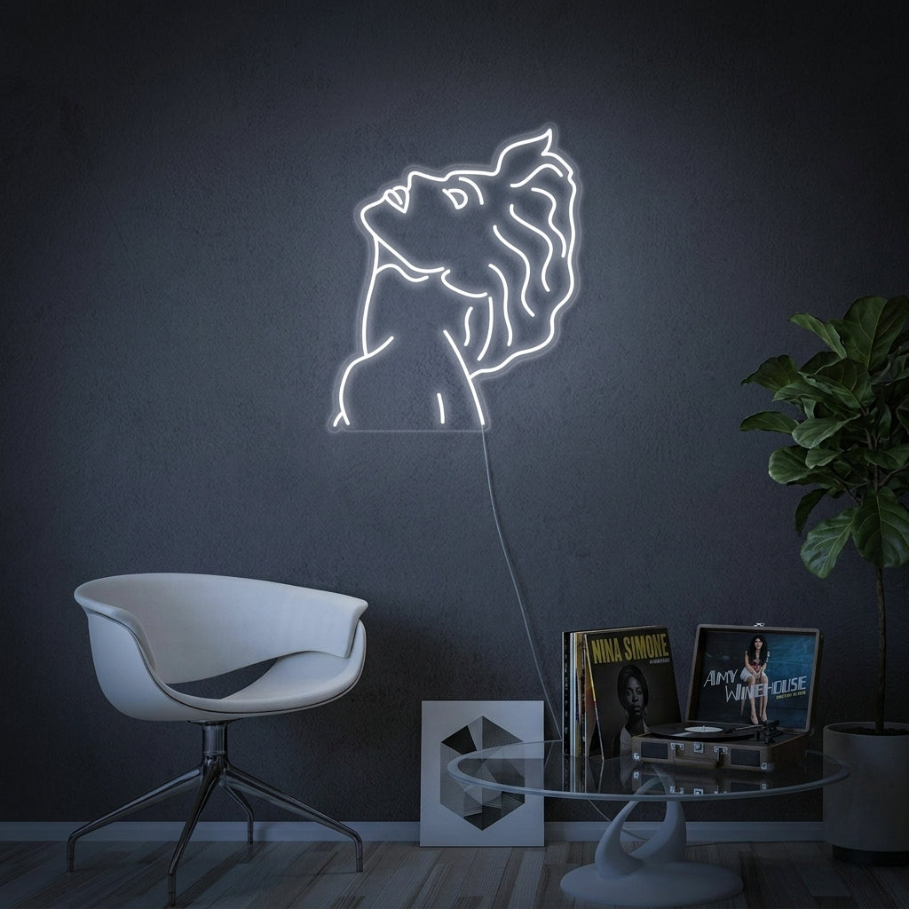 "Pop Art Sänger" Neonschrift