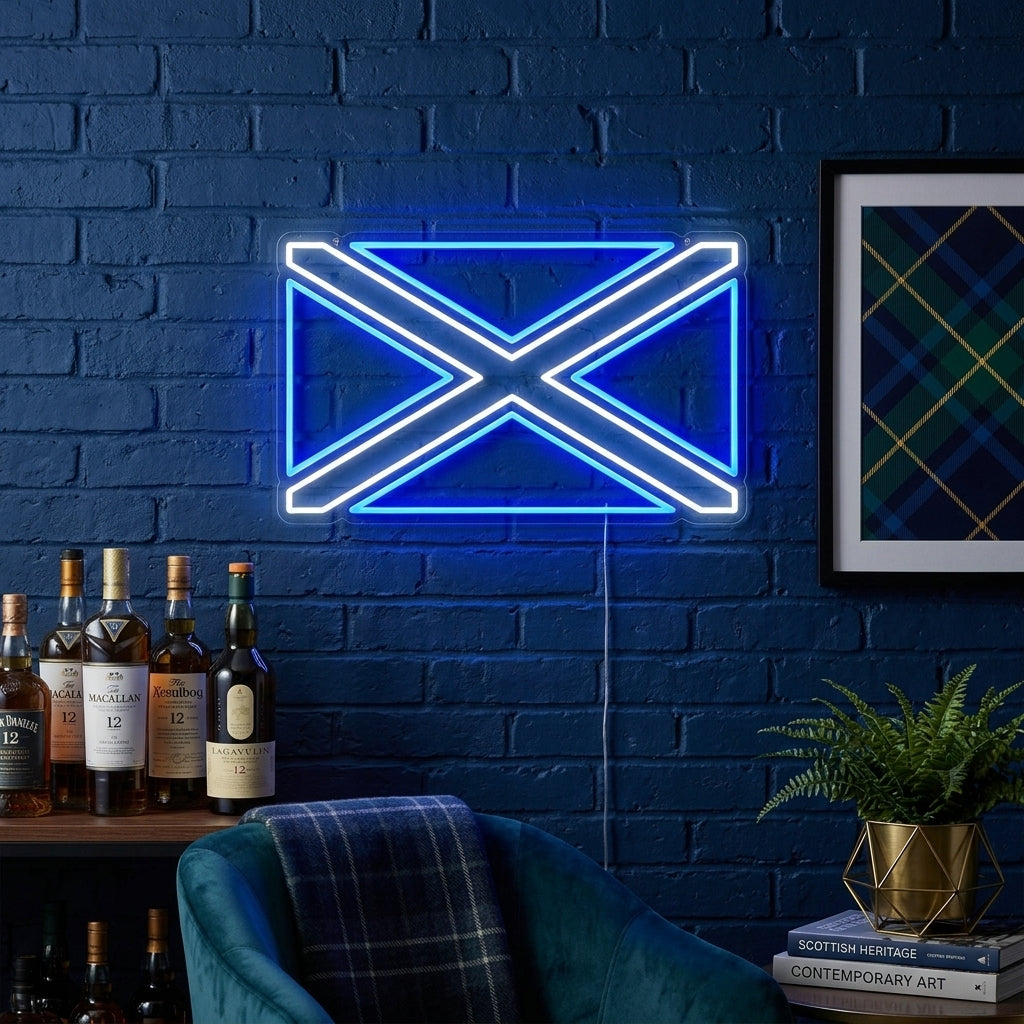 "Flagge Von Schottland" Neonschrift