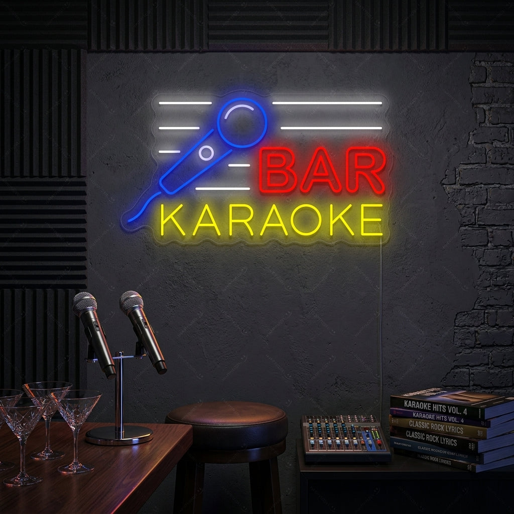 "Karaoke Bar" Neonschild