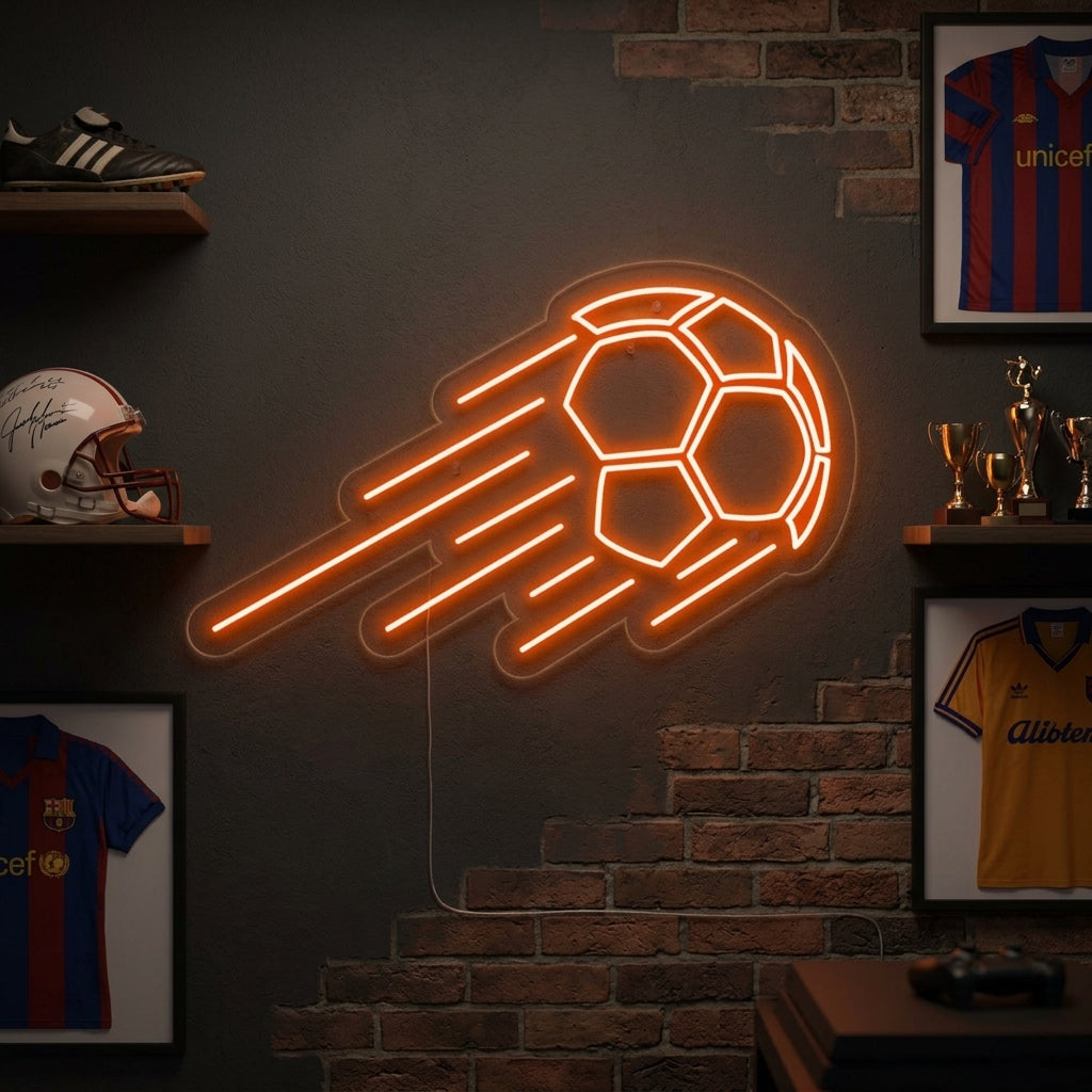 "Fußball" Neonschrift