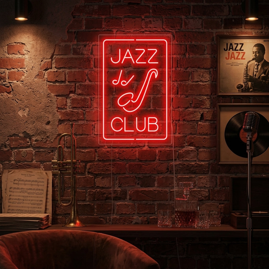 "The Jazz Club" Neonschrift