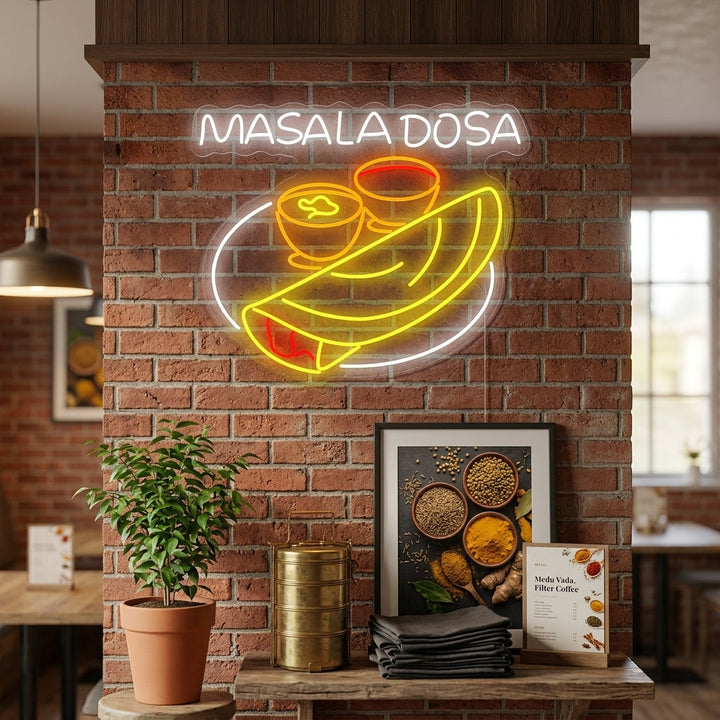 "Masala Dosa" Neonschild