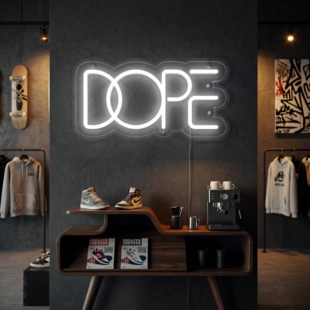 "DOPE" Neonschrift