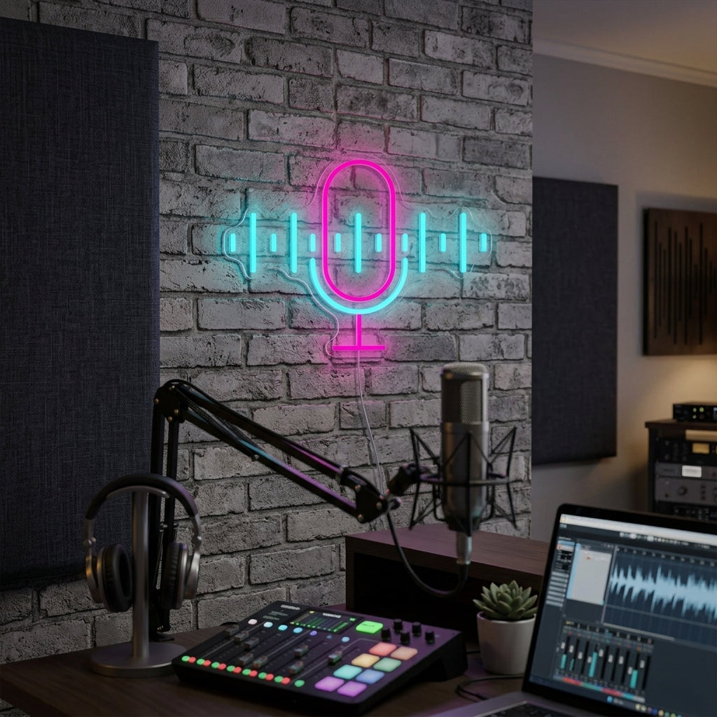 "Podcast" Neonschild