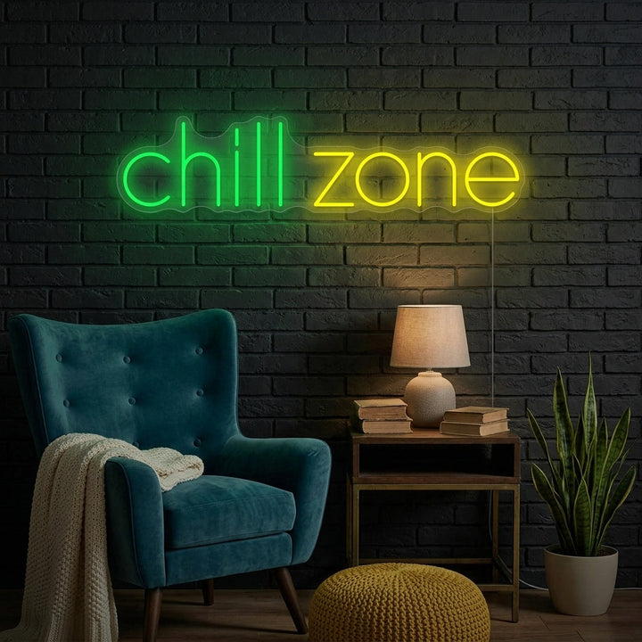 "Chill Zone" Neonschild