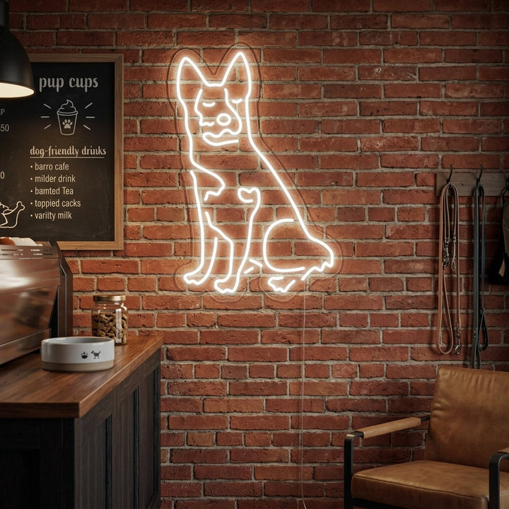 "Viehtreiber Hund" Neonschrift