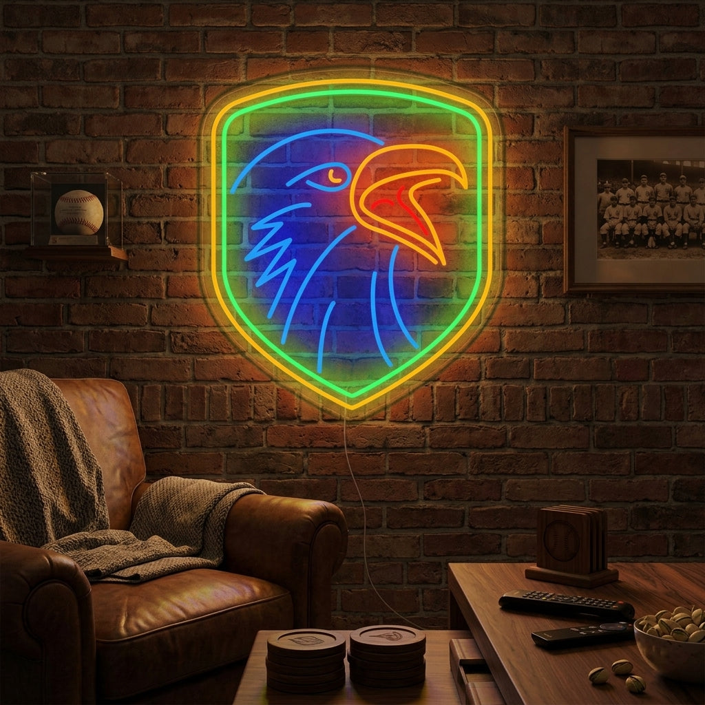 "Adler Mit Schilf" Neonschrift