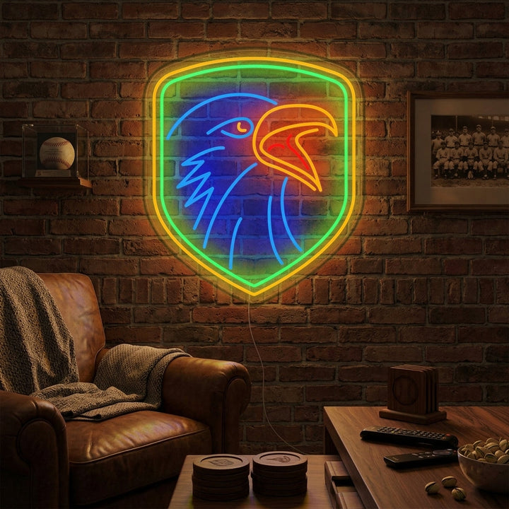 "Adler Mit Schilf" Neonschrift