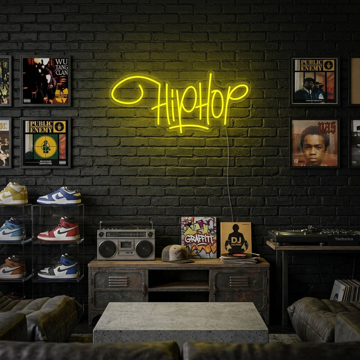 "Hip-Hop-Rap-Musik" Neonschrift