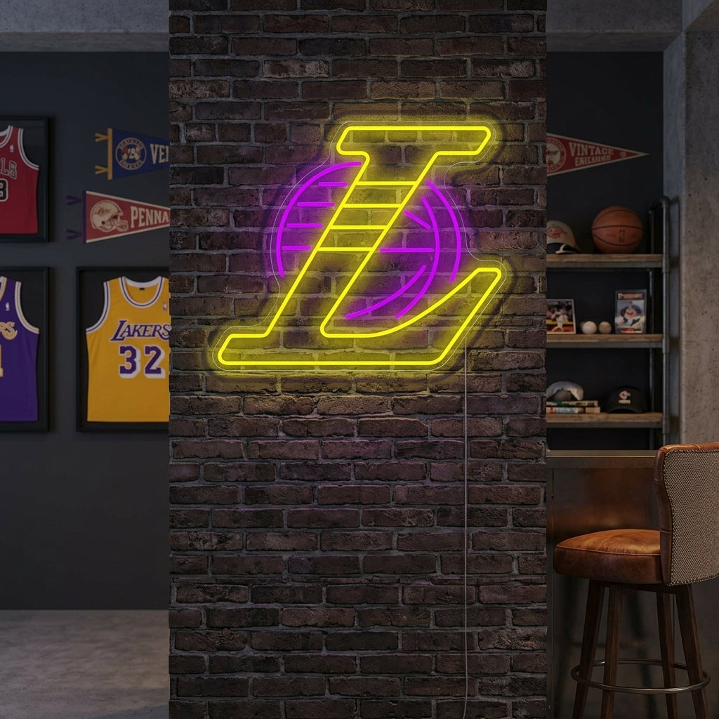 "La Basketball Mannschaft Logo" Neonschild