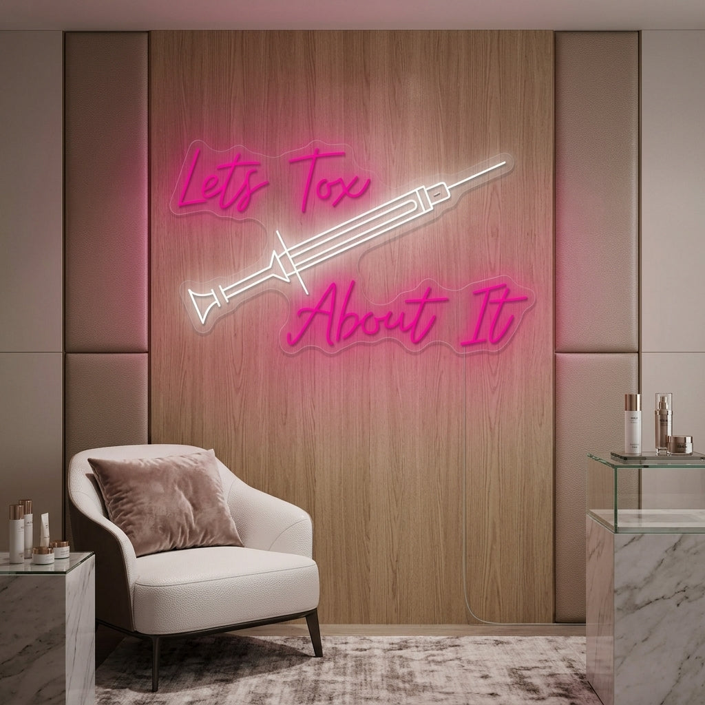 "Lets Tox About It" Neonschild