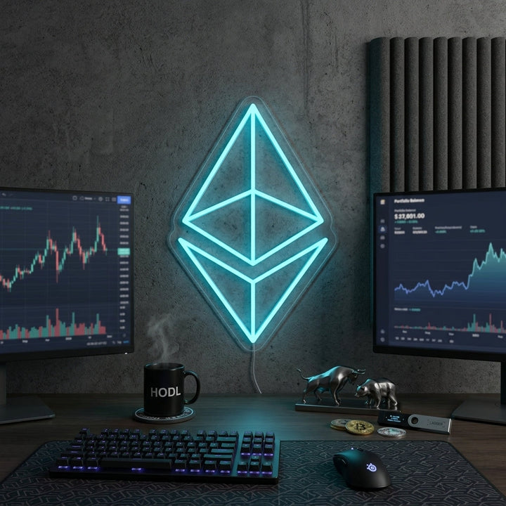 "Ethereum Eth" Neonschrift
