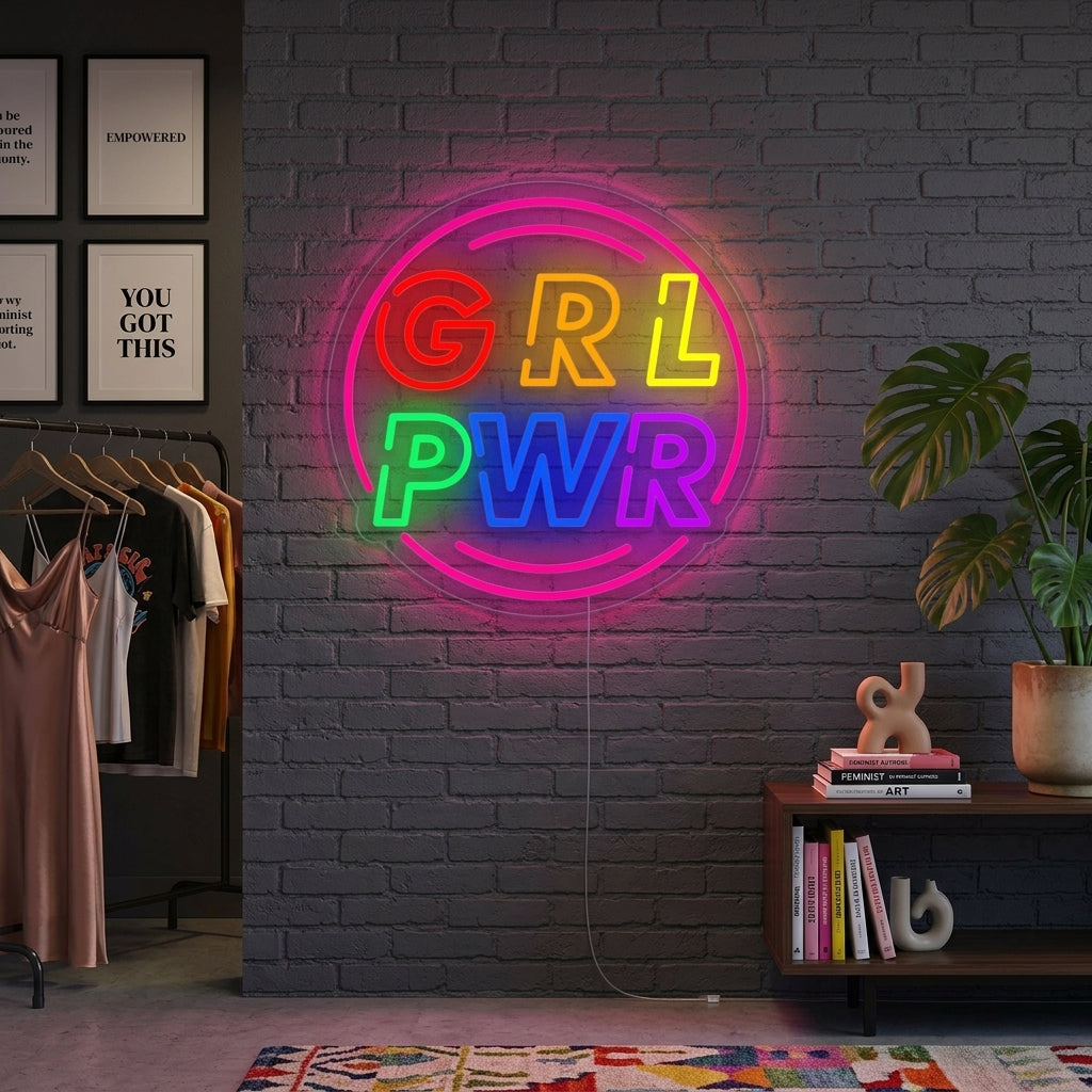 "Girl Power" Neonschrift
